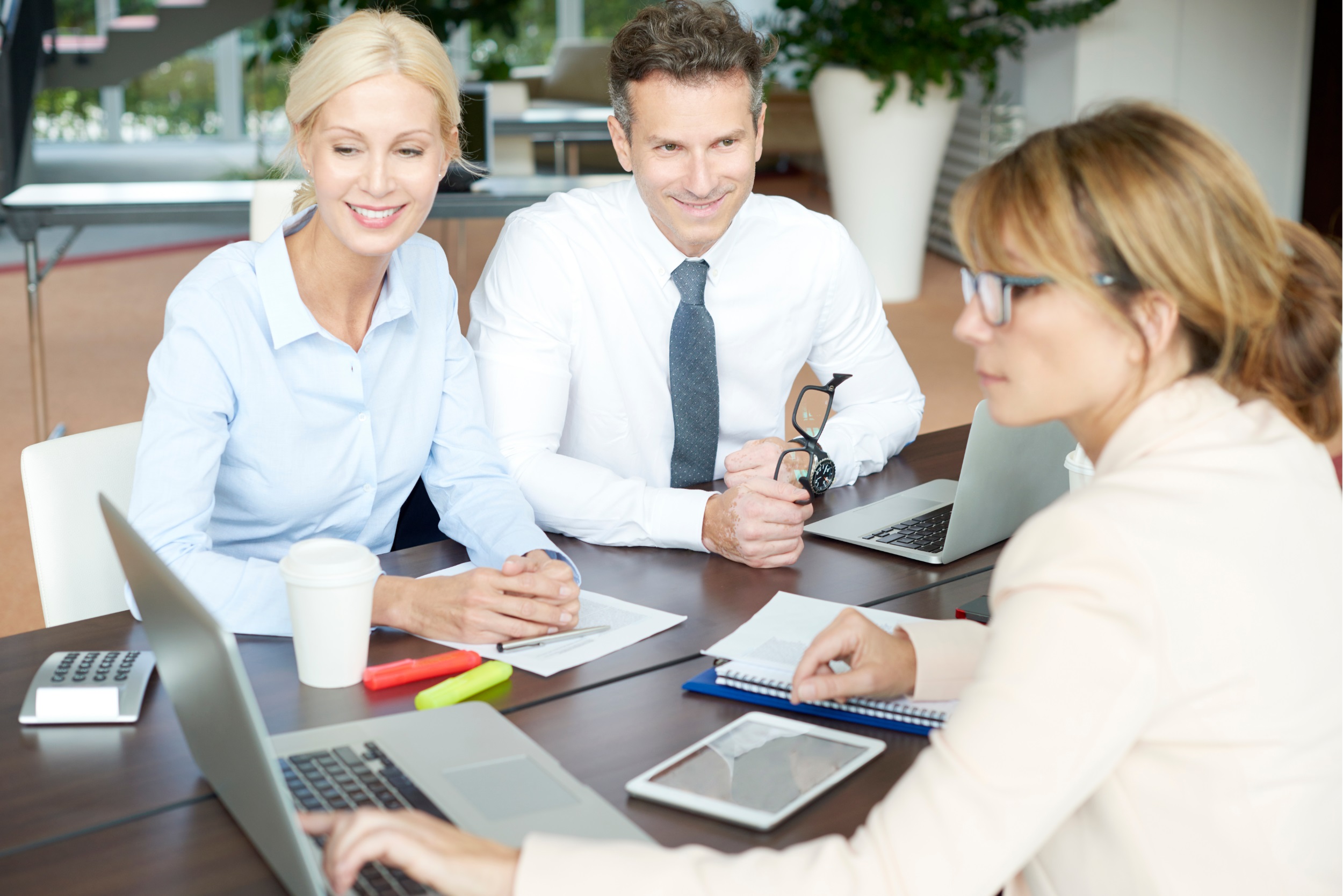 Insurance Agent with Clients